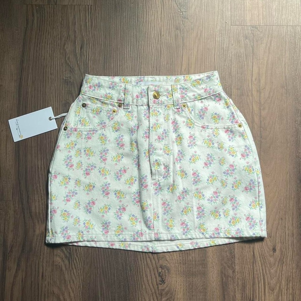 Heavy Manners denim mini skirt 💐
